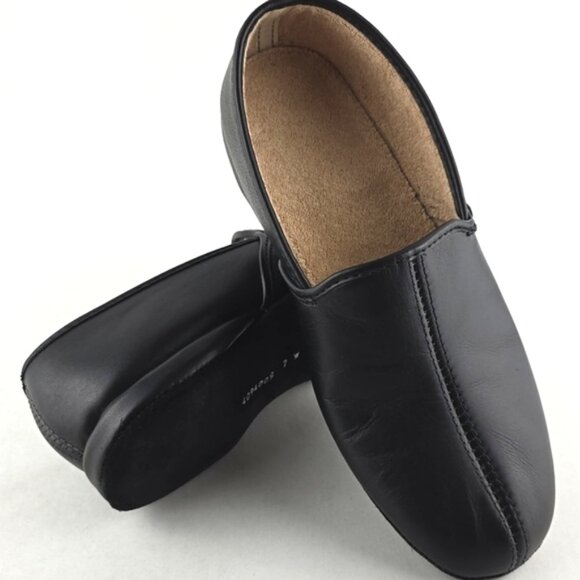 Zero Stress Men's Black Matt Lightweight Slip-On Loafers Rounded Toe Size 7W - Picture 3 of 13